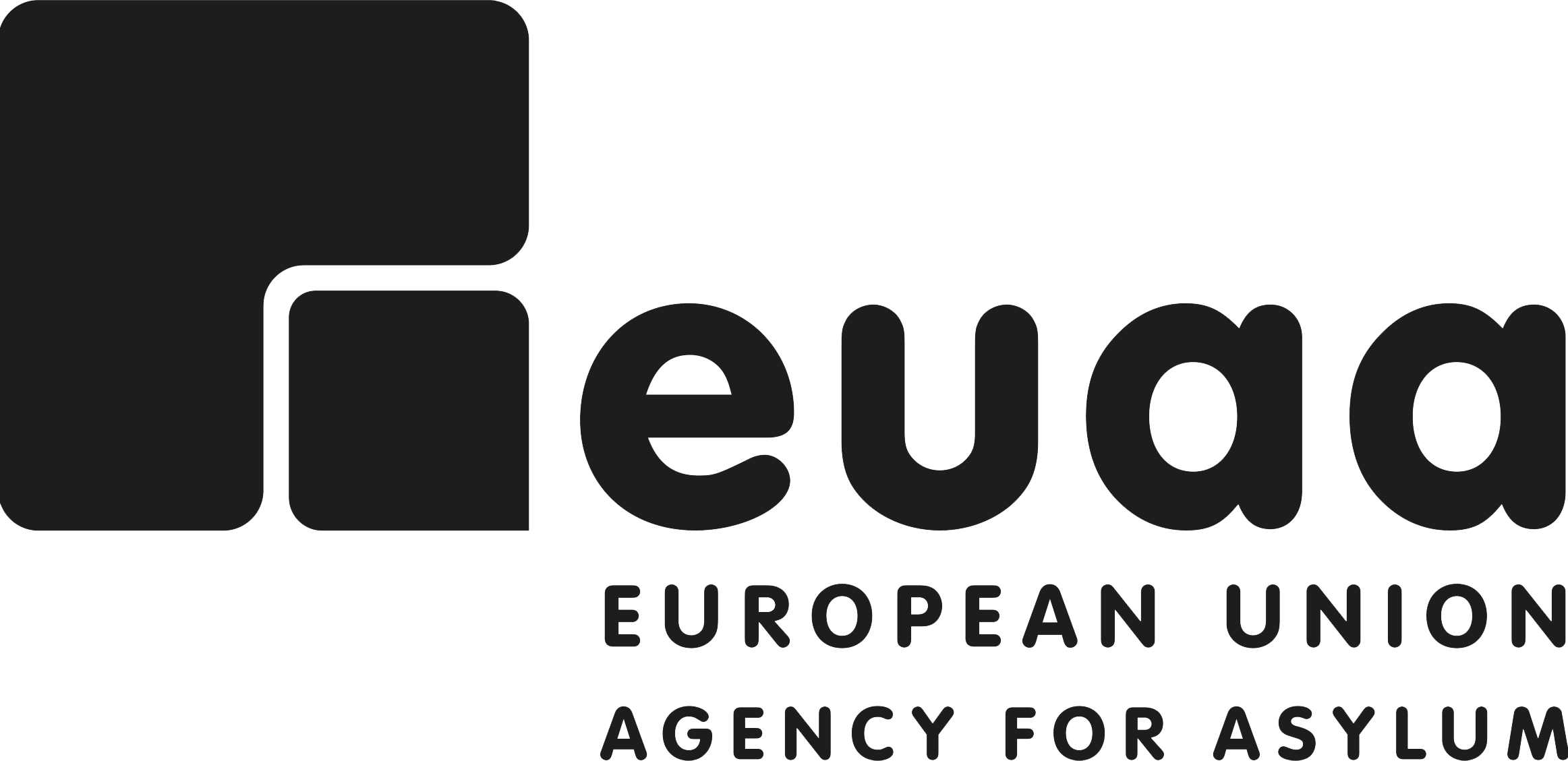 European Union Agency for Asylum – black and white emblem
